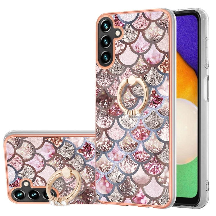 Electroplating IMD TPU Phone Case with Ring, For Samsung Galaxy A55 5G, For Samsung Galaxy A35 5G, For Samsung Galaxy A15 5G, For Samsung Galaxy A05