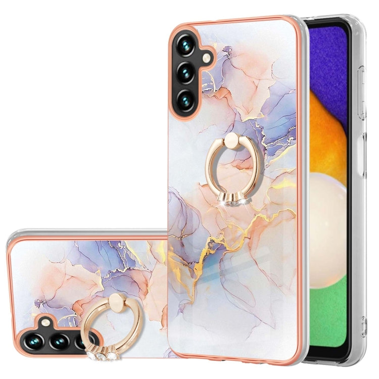 Electroplating IMD TPU Phone Case with Ring, For Samsung Galaxy A55 5G, For Samsung Galaxy A35 5G, For Samsung Galaxy A15 5G, For Samsung Galaxy A05