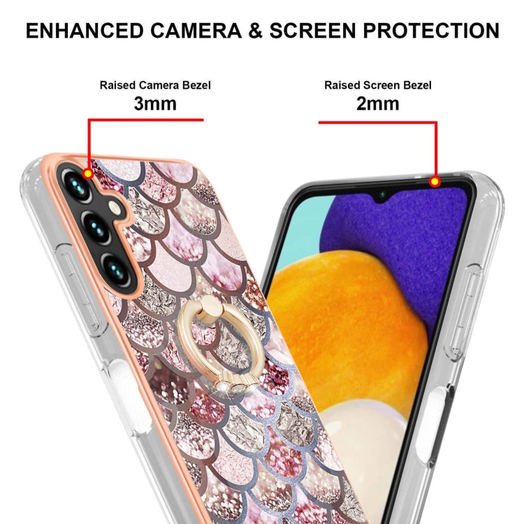 Electroplating IMD TPU Phone Case with Ring, For Samsung Galaxy A55 5G, For Samsung Galaxy A35 5G, For Samsung Galaxy A15 5G, For Samsung Galaxy A05