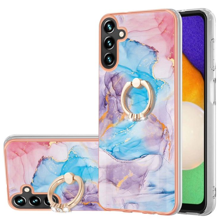 Electroplating IMD TPU Phone Case with Ring, For Samsung Galaxy A55 5G, For Samsung Galaxy A35 5G, For Samsung Galaxy A15 5G, For Samsung Galaxy A05