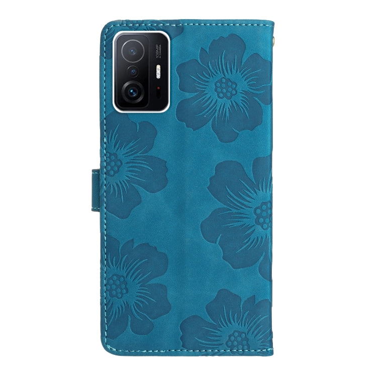 Flower Embossing Pattern Leather Phone Case