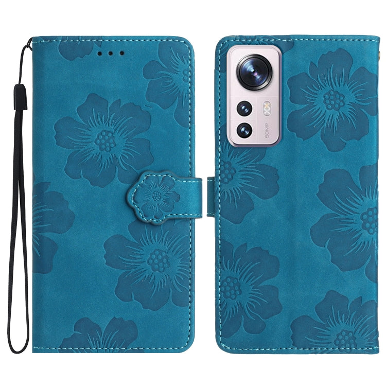 Flower Embossing Pattern Leather Phone Case