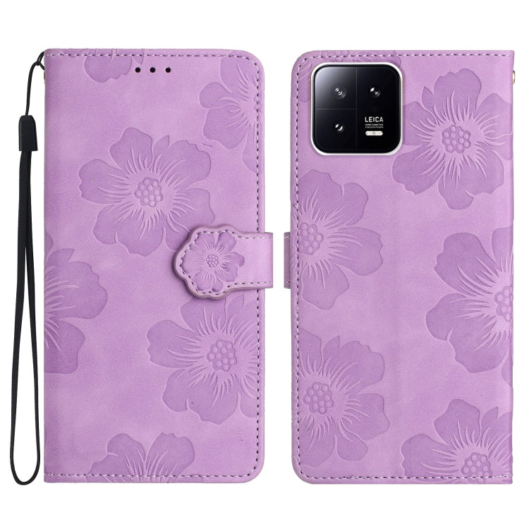 Flower Embossing Pattern Leather Phone Case, For Xiaomi 12 Pro, For Xiaomi 12T  / 12T Pro, For Xiaomi 13, For Xiaomi 13 Pro