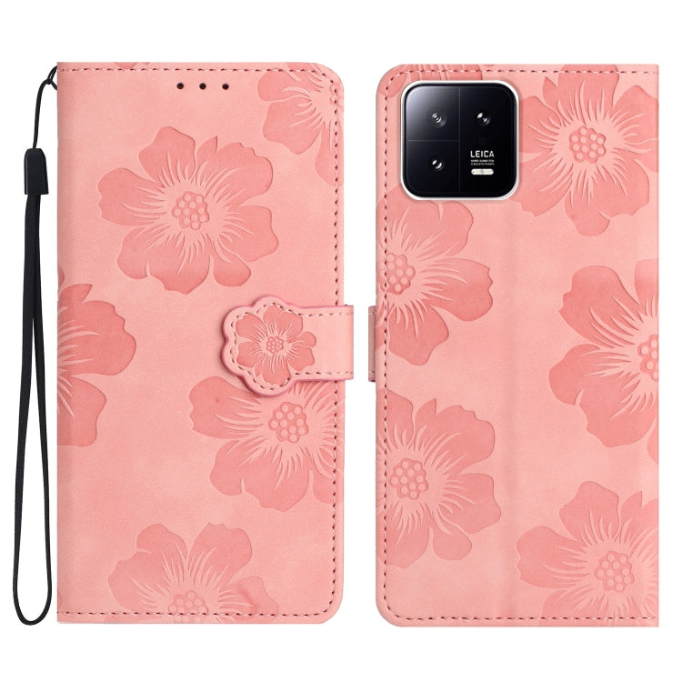 Flower Embossing Pattern Leather Phone Case, For Xiaomi 12 Pro, For Xiaomi 12T  / 12T Pro, For Xiaomi 13, For Xiaomi 13 Pro