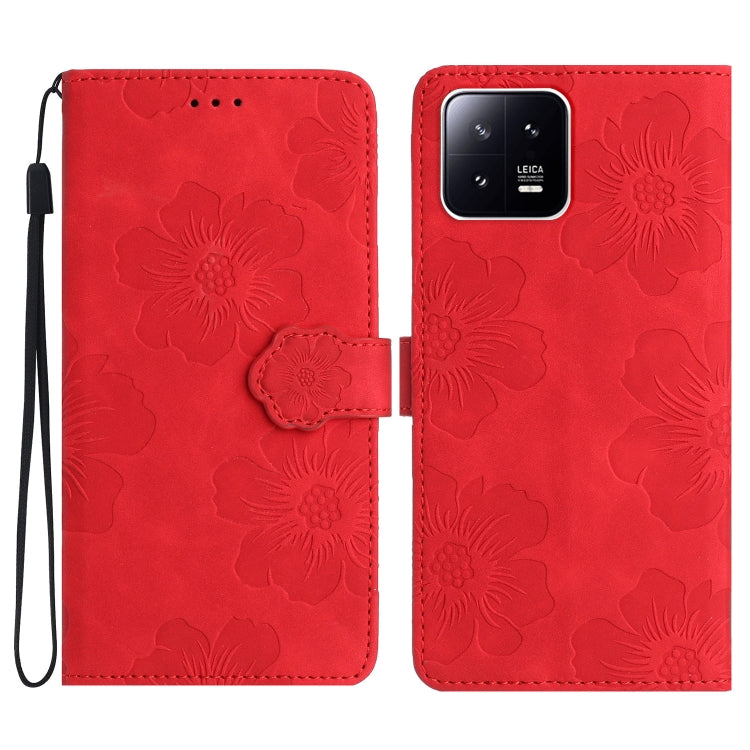 Flower Embossing Pattern Leather Phone Case, For Xiaomi 12 Pro, For Xiaomi 12T  / 12T Pro, For Xiaomi 13, For Xiaomi 13 Pro