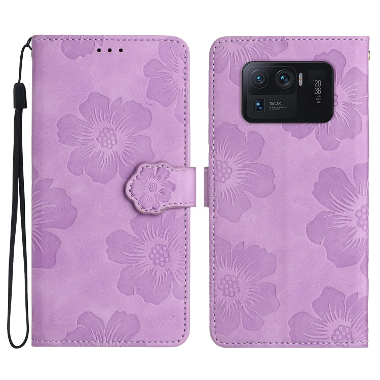 Flower Embossing Pattern Leather Phone Case, For Xiaomi Mi 11 Lite, For Xiaomi Mi 11 Pro, For Xiaomi Mi 11 Ultra, For Xiaomi Redmi 9