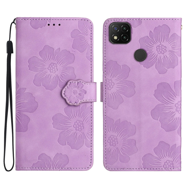 Flower Embossing Pattern Leather Phone Case