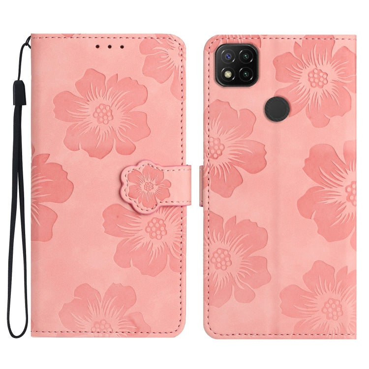 Flower Embossing Pattern Leather Phone Case