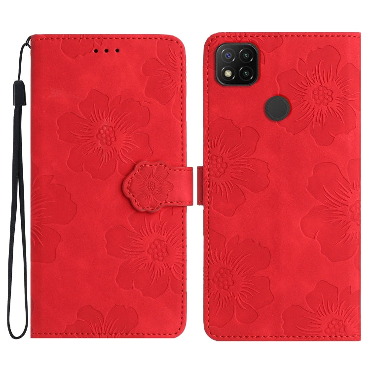 Flower Embossing Pattern Leather Phone Case
