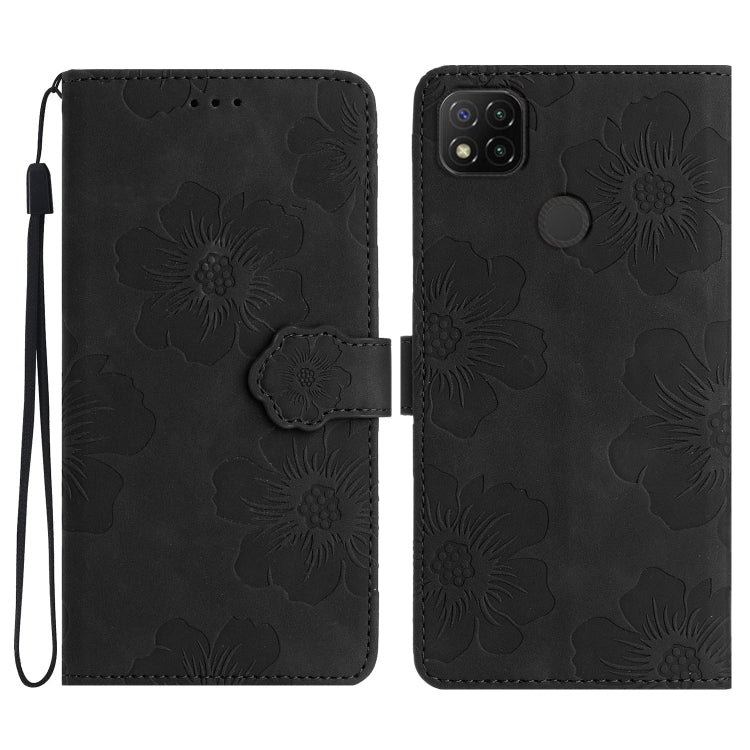 Flower Embossing Pattern Leather Phone Case