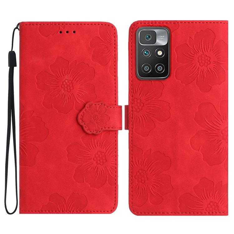 Flower Embossing Pattern Leather Phone Case