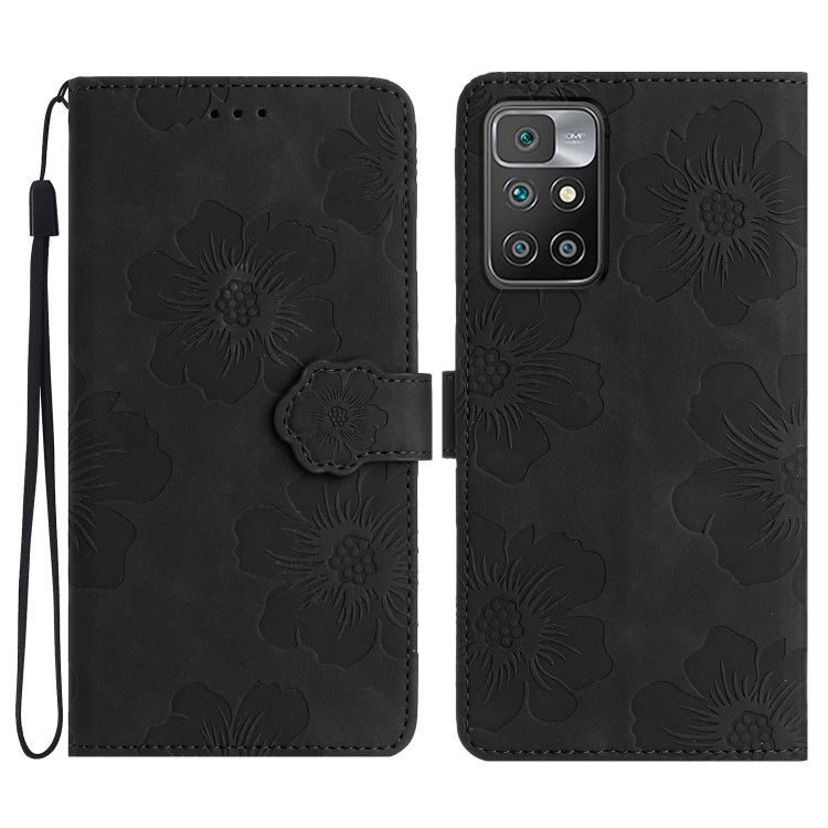 Flower Embossing Pattern Leather Phone Case