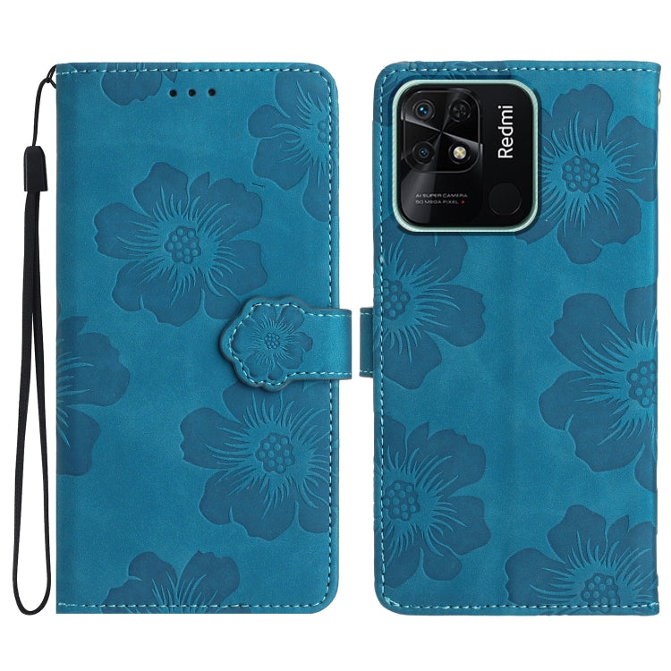Flower Embossing Pattern Leather Phone Case