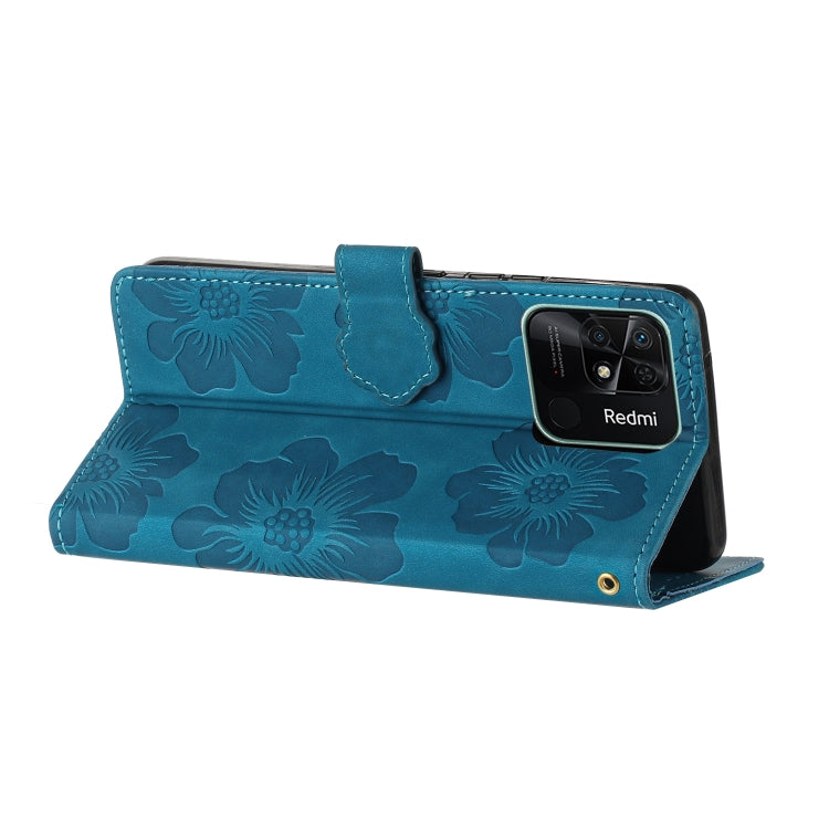 Flower Embossing Pattern Leather Phone Case