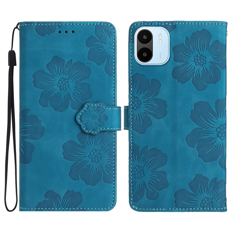Flower Embossing Pattern Leather Phone Case