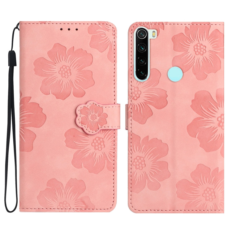 Flower Embossing Pattern Leather Phone Case
