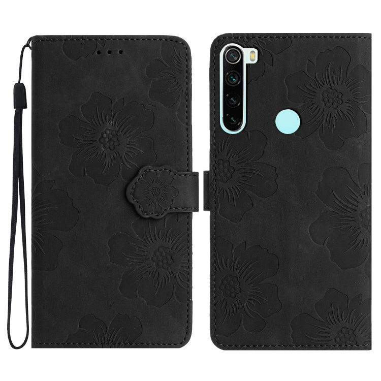 Flower Embossing Pattern Leather Phone Case