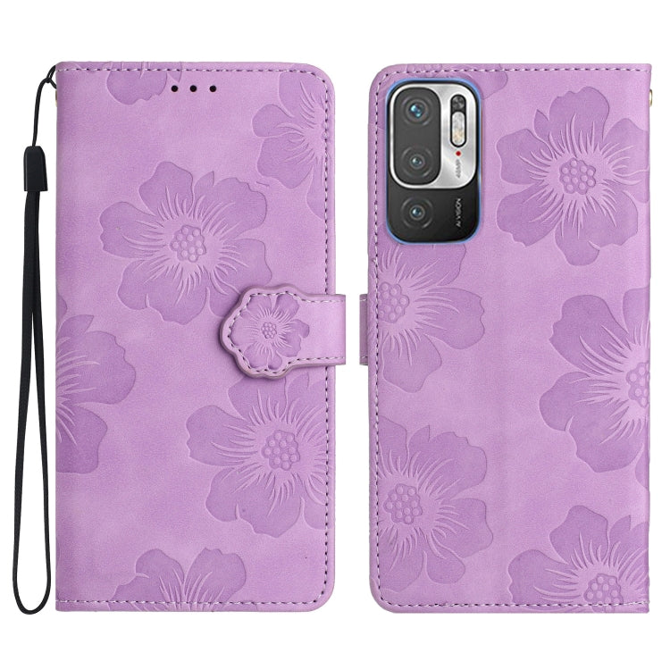 Flower Embossing Pattern Leather Phone Case