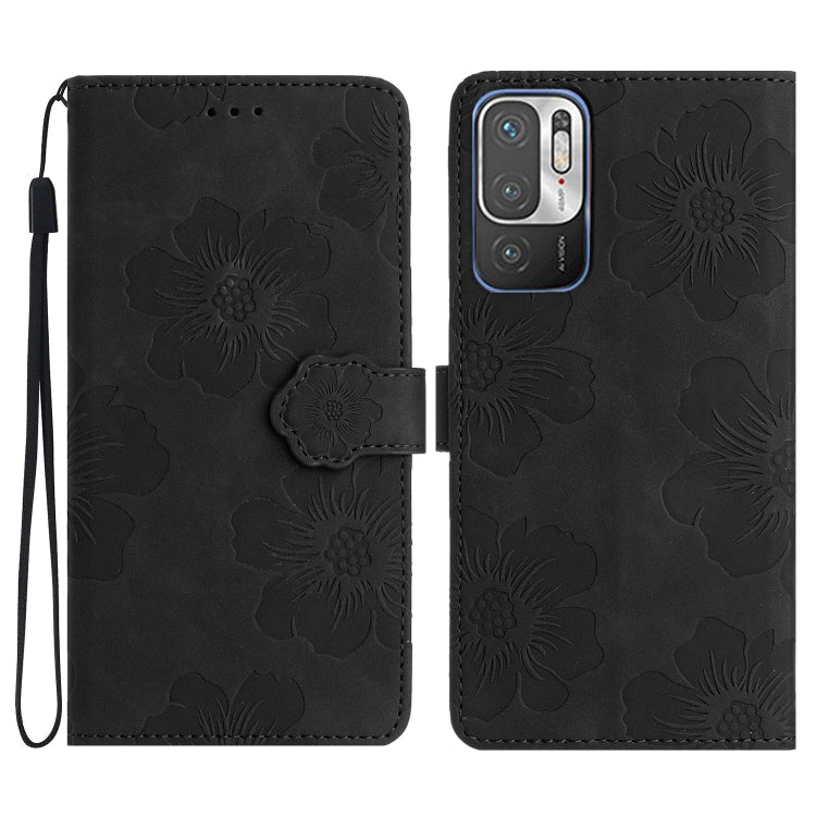 Flower Embossing Pattern Leather Phone Case
