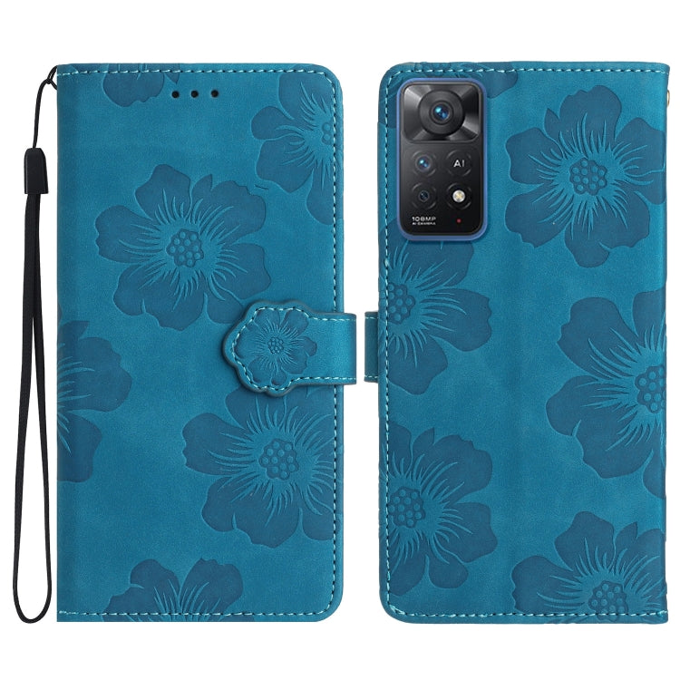 Flower Embossing Pattern Leather Phone Case