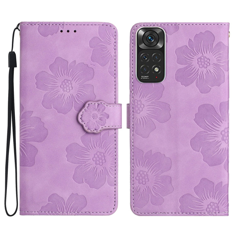 Flower Embossing Pattern Leather Phone Case