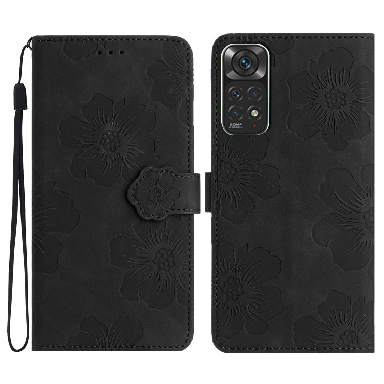 Flower Embossing Pattern Leather Phone Case