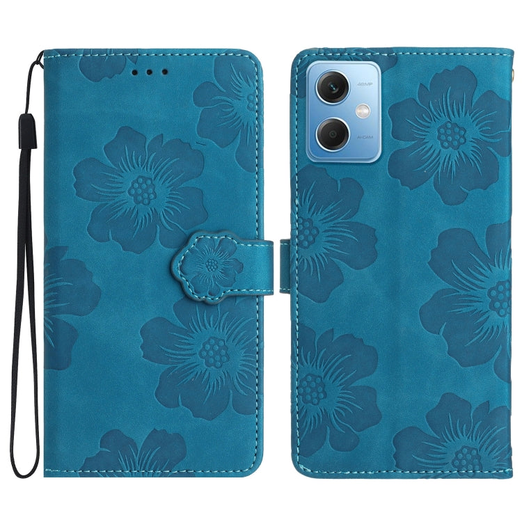 Flower Embossing Pattern Leather Phone Case