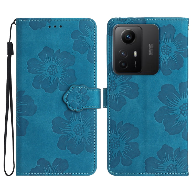 Flower Embossing Pattern Leather Phone Case