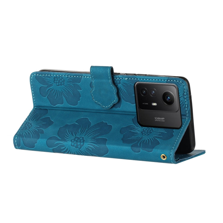 Flower Embossing Pattern Leather Phone Case