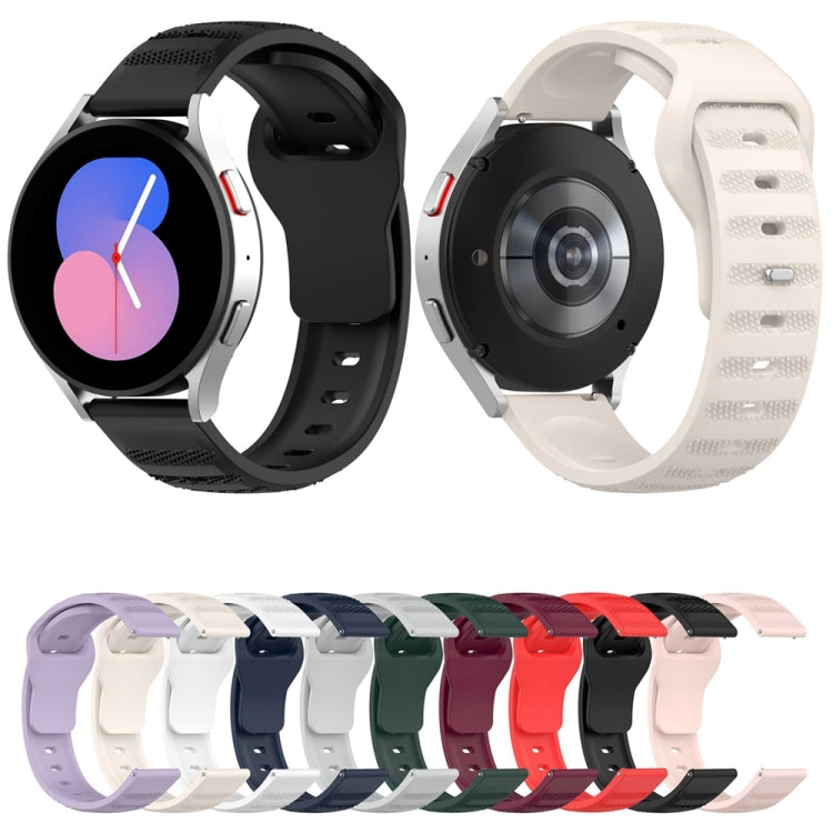 Universal Dots Pattern Silicone Replacement Watch Band, 20mm, 22mm