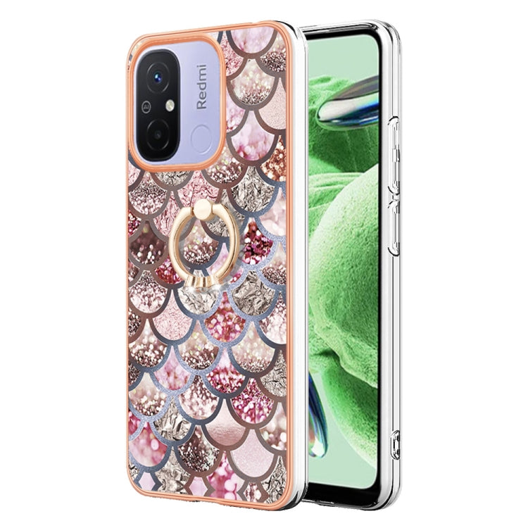 Electroplating IMD TPU Phone Case with Ring, For Xiaomi Redmi Note 12 5G Global/Poco X5 5G, For Xiaomi Redmi 12C/11A 4G Global, For Xiaomi 13 Lite 5G, For Xiaomi Redmi Note 12 Pro Speed