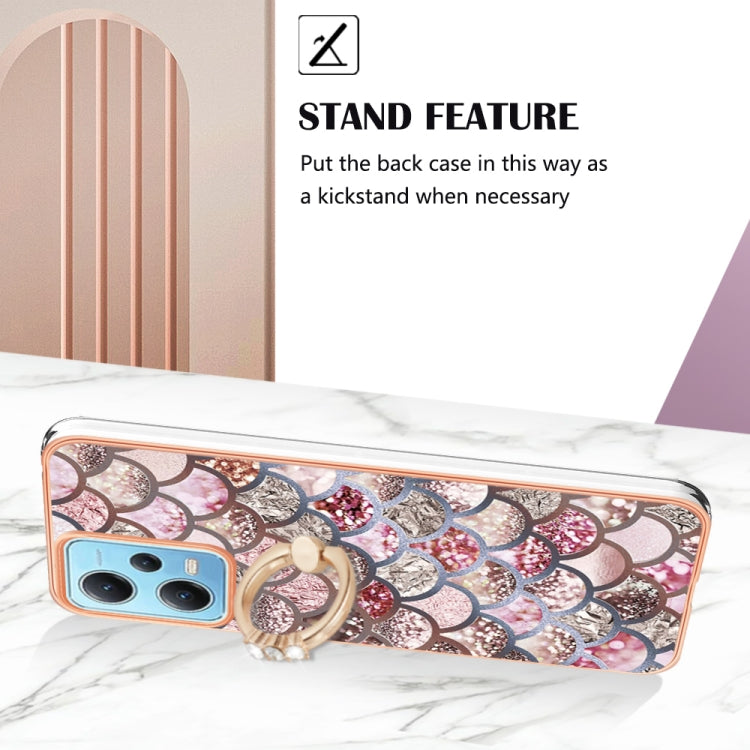 Electroplating IMD TPU Phone Case with Ring, For Xiaomi Redmi Note 12 5G Global/Poco X5 5G, For Xiaomi Redmi 12C/11A 4G Global, For Xiaomi 13 Lite 5G, For Xiaomi Redmi Note 12 Pro Speed