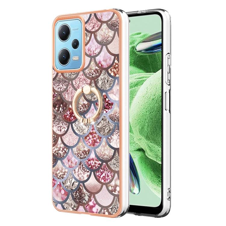 Electroplating IMD TPU Phone Case with Ring, For Xiaomi Redmi Note 12 5G Global/Poco X5 5G, For Xiaomi Redmi 12C/11A 4G Global, For Xiaomi 13 Lite 5G, For Xiaomi Redmi Note 12 Pro Speed