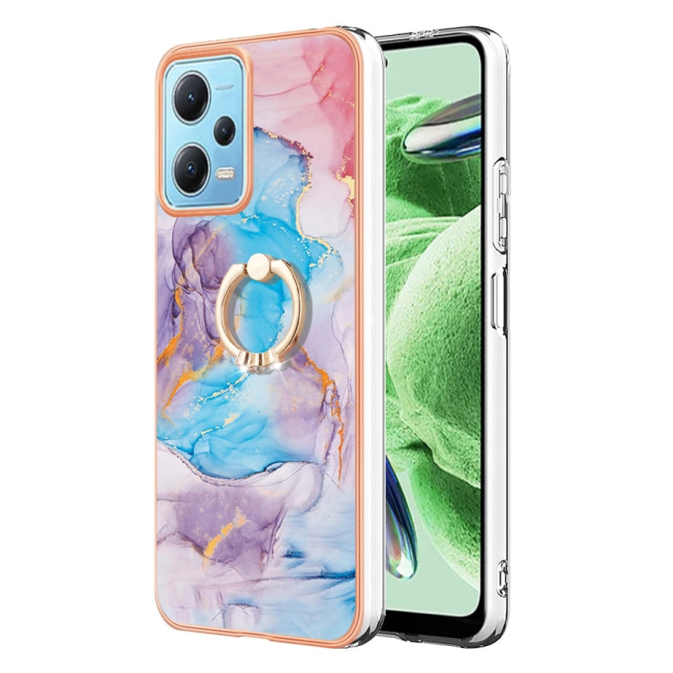 Electroplating IMD TPU Phone Case with Ring, For Xiaomi Redmi Note 12 5G Global/Poco X5 5G, For Xiaomi Redmi 12C/11A 4G Global, For Xiaomi 13 Lite 5G, For Xiaomi Redmi Note 12 Pro Speed