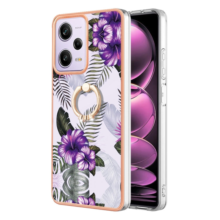 Electroplating IMD TPU Phone Case with Ring, For Xiaomi Redmi Note 12 5G Global/Poco X5 5G, For Xiaomi Redmi 12C/11A 4G Global, For Xiaomi 13 Lite 5G, For Xiaomi Redmi Note 12 Pro Speed