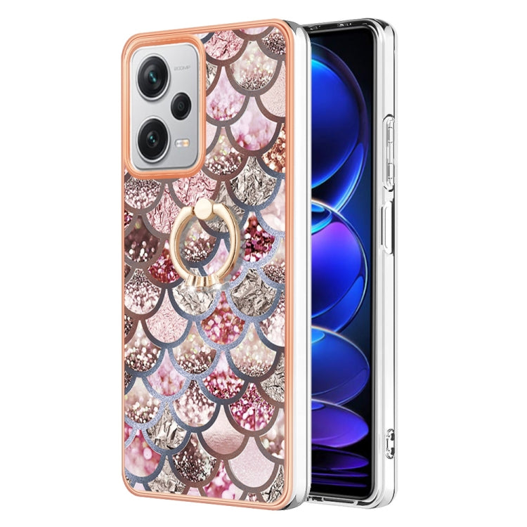 Electroplating IMD TPU Phone Case with Ring, For Xiaomi Redmi Note 12 4G Global, For Xiaomi Redmi Note 12 Pro+ Global, For Xiaomi Redmi Note 12 Pro 5G Global, For Xiaomi Poco X5 Pro 5G