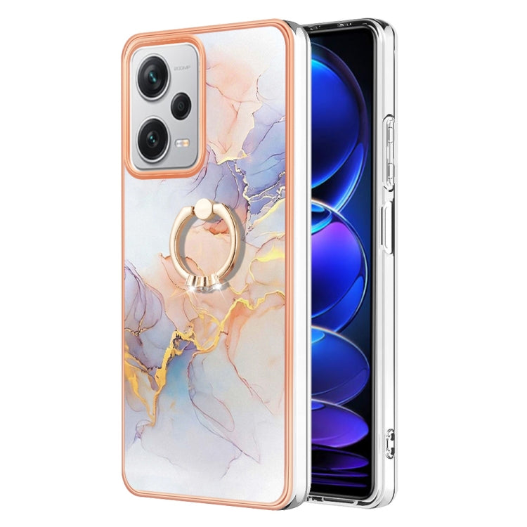 Electroplating IMD TPU Phone Case with Ring, For Xiaomi Redmi Note 12 4G Global, For Xiaomi Redmi Note 12 Pro+ Global, For Xiaomi Redmi Note 12 Pro 5G Global, For Xiaomi Poco X5 Pro 5G