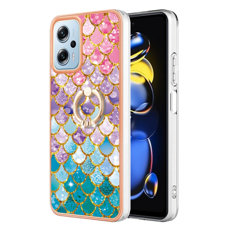 Electroplating IMD TPU Phone Case with Ring, For Xiaomi Redmi A1, For Xiaomi Redmi Note 11T Pro/Note 11T Pro+, For Xiaomi Redmi 10C, For Xiaomi Poco X4 Pro 5G