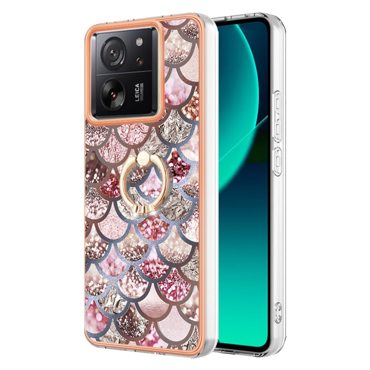 Electroplating IMD TPU Phone Case with Ring, For Xiaomi 13T / 13T Pro, For Xiaomi Poco F5 5G / Redmi Note 12 Turbo, For Xiaomi Poco F5 Pro 5G / Redmi K60, For Xiaomi Redmi Note 12S 4G