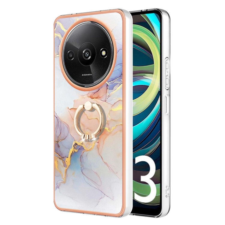 Electroplating IMD TPU Phone Case with Ring, For Xiaomi Redmi Note 13 Pro 4G/Poco M6 Pro 4G, For Xiaomi Redmi A3, For Xiaomi Redmi Note 13 4G, For Xiaomi Poco X6 Pro / Redmi K70E