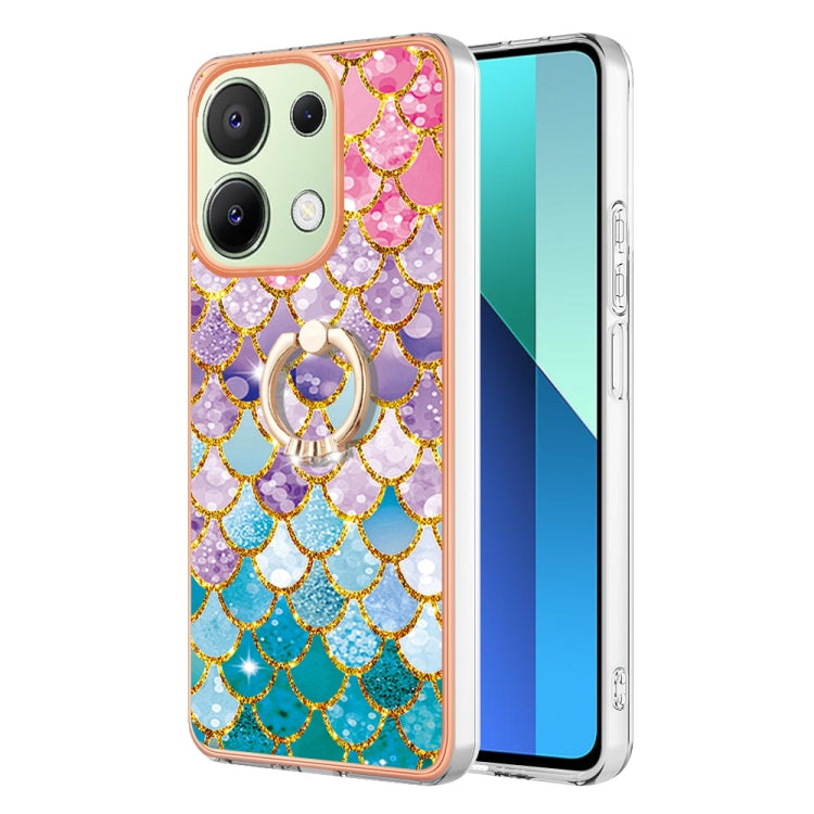 Electroplating IMD TPU Phone Case with Ring, For Xiaomi Redmi Note 13 Pro 4G/Poco M6 Pro 4G, For Xiaomi Redmi A3, For Xiaomi Redmi Note 13 4G, For Xiaomi Poco X6 Pro / Redmi K70E