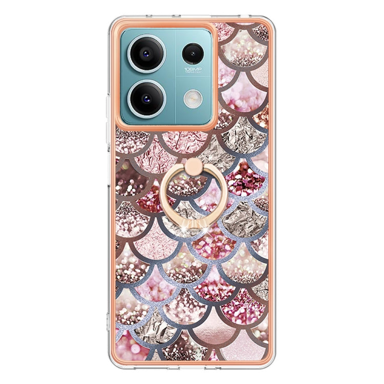 Electroplating IMD TPU Phone Case with Ring, For Xiaomi Redmi Note 13 5G Global, For Xiaomi Redmi 13C 4G, For Xiaomi Redmi Note 13 Pro+ 5G, For Xiaomi Redmi Note 13 Pro 5G Global