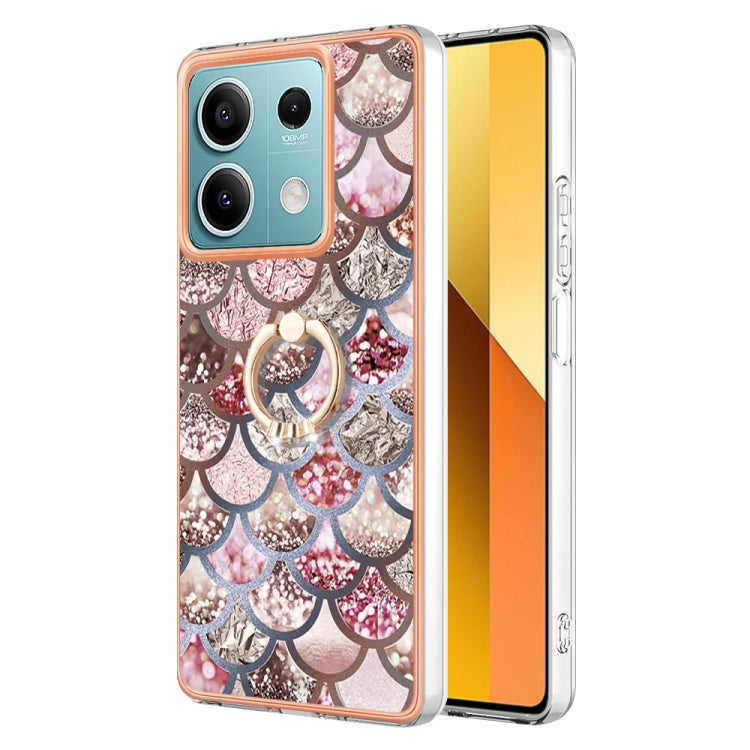 Electroplating IMD TPU Phone Case with Ring, For Xiaomi Redmi Note 13 5G Global, For Xiaomi Redmi 13C 4G, For Xiaomi Redmi Note 13 Pro+ 5G, For Xiaomi Redmi Note 13 Pro 5G Global
