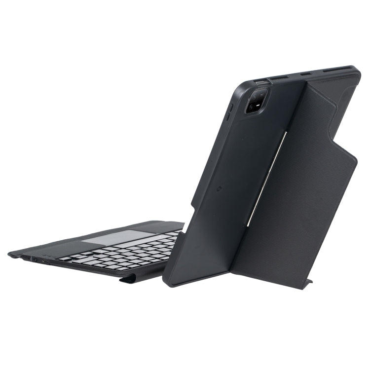 T0N7-AS Detachable Pen Slot Touchpad Backlight Bluetooth Keyboard Leather Tablet Case, T0N7-AS Detachable