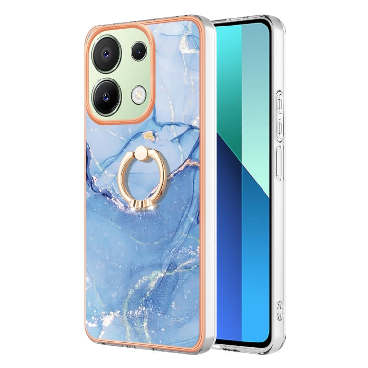 Electroplating Marble Dual-side IMD Phone Case with Ring