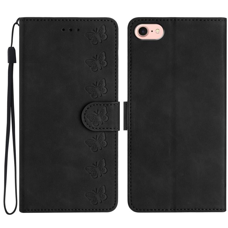 Seven Butterflies Embossed Leather Phone Case