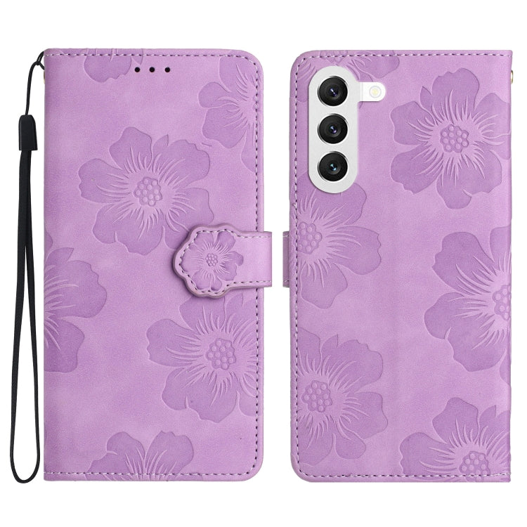 Flower Embossing Pattern Leather Phone Case