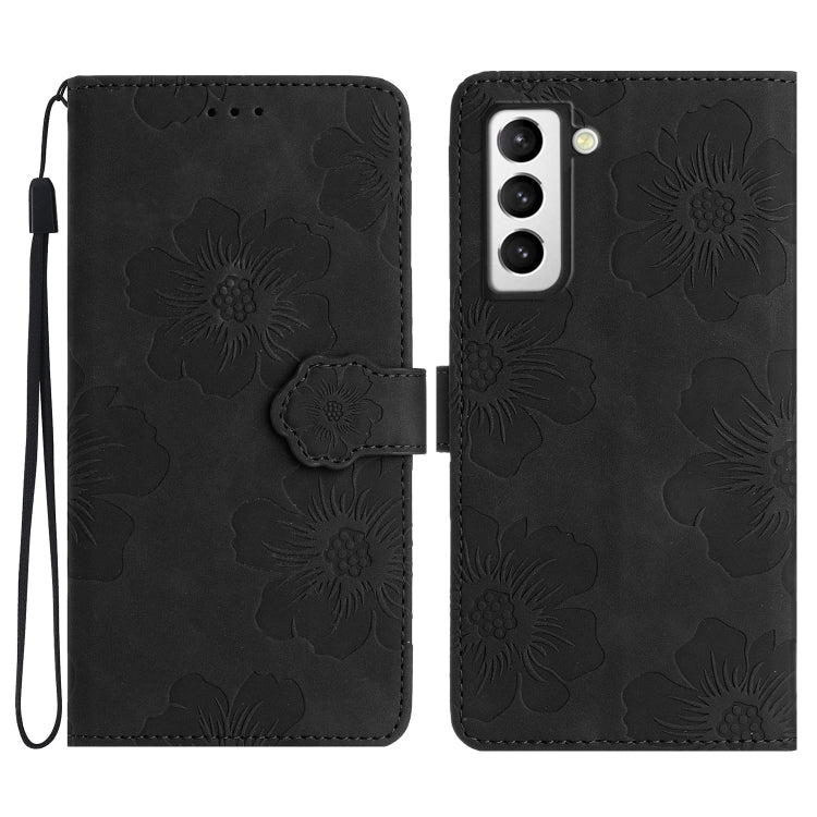 Flower Embossing Pattern Leather Phone Case