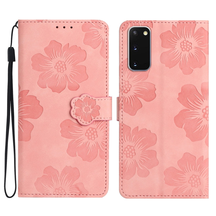 Flower Embossing Pattern Leather Phone Case