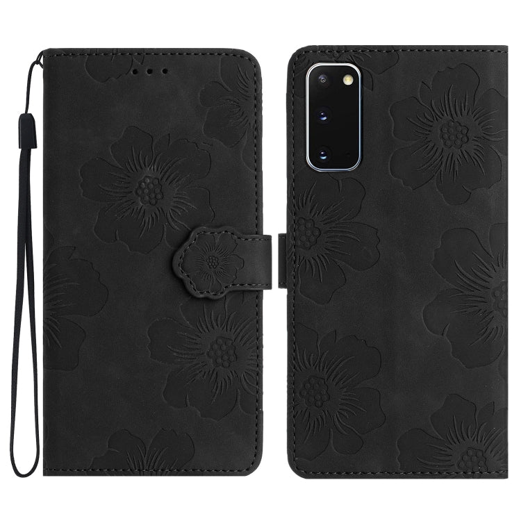 Flower Embossing Pattern Leather Phone Case